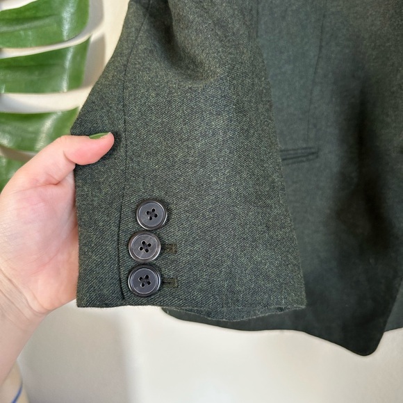 Talbots Luxe Wool Cashmere Flannel Single Button Blazer - Picture 8 of 14